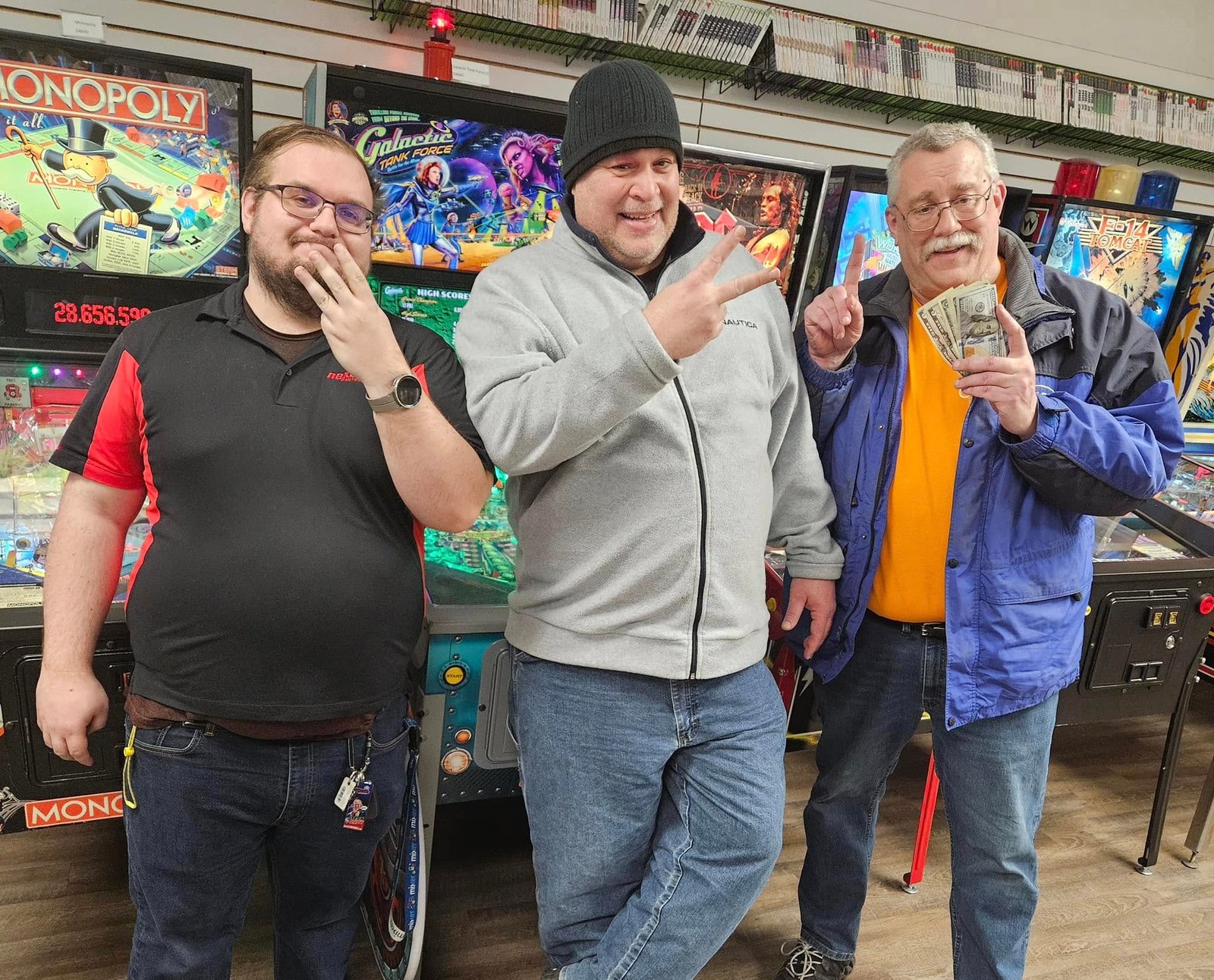 Pinball machine close-up